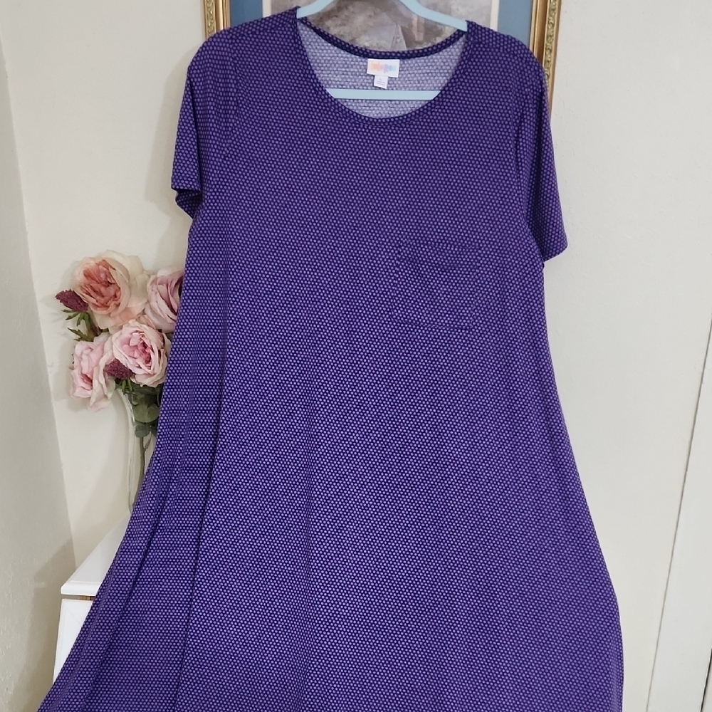Purple Polka Dot Women's Top - Picture 1 of 8